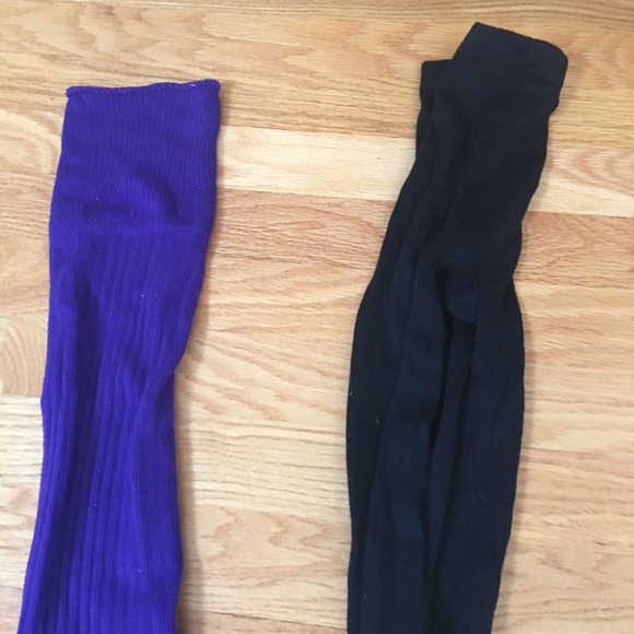 4 tights sock knit polka dot dye black bundle - Picture 5 of 7